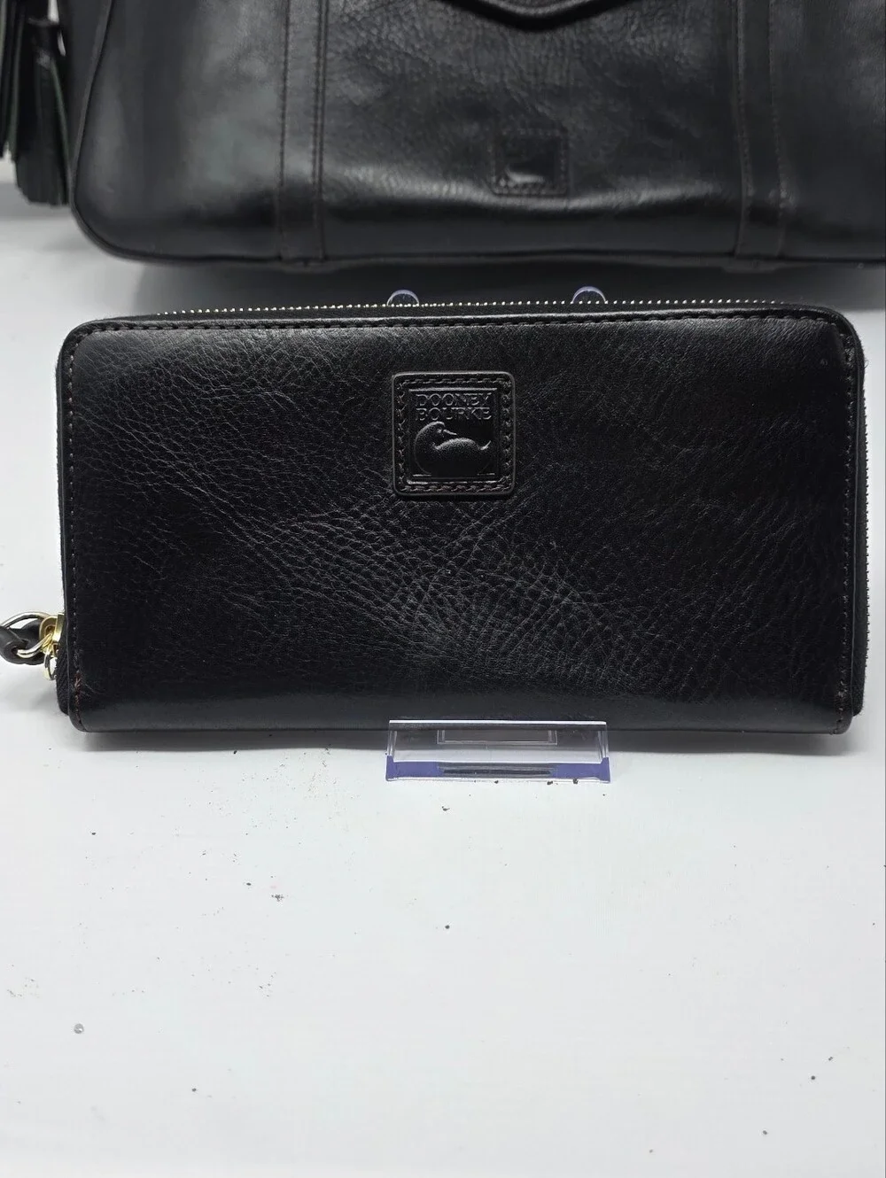 Dooney & Burke Florentibe Smith Bag And Wallet. EUC Black Leather